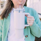 40oz Stainless Steel Tumbler with Insulated Handle