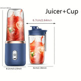 Portable Juicer with 2 Cups | USB Rechargeable Mini Blender