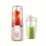 Portable Juicer with 2 Cups | USB Rechargeable Mini Blender