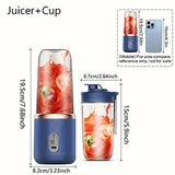 Portable Juicer with 2 Cups | USB Rechargeable Mini Blender