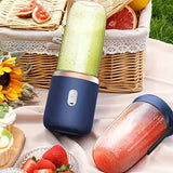 Portable Juicer with 2 Cups | USB Rechargeable Mini Blender