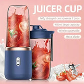 Portable Juicer with 2 Cups | USB Rechargeable Mini Blender