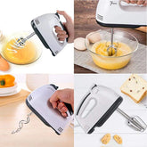 Super Hand Mixer | Multifunctional Mini 7 Speed Electric Handheld Beater, Automatic Egg Beater, Stainless Steel Blender for Whipping Mixing Cookies, Brownies, Cakes, Dough Batters