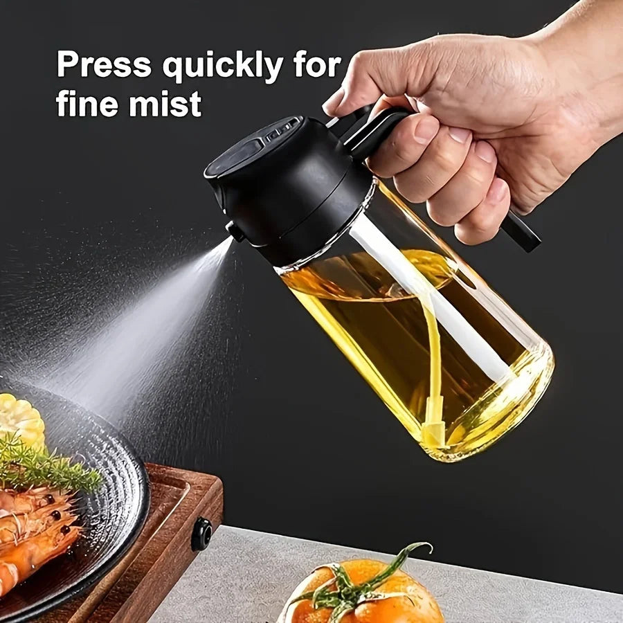Portable 2-in-1 Oil Sprayer and Dispenser