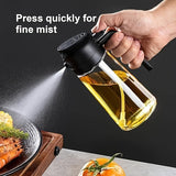 Portable 2-in-1 Oil Sprayer and Dispenser