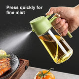 Portable 2-in-1 Oil Sprayer and Dispenser