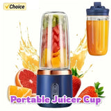 Portable Juicer with 2 Cups | USB Rechargeable Mini Blender
